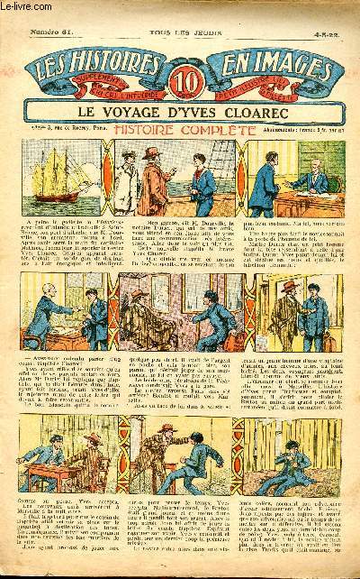 Histoires en images - n 61 - 4 mai 1922 - Le voyage d'Yves Cloarec par Paul Darcy