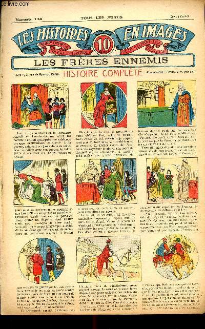 Histoires en images - n 138 - 25 octobre 1923 - Les frres ennemis par P.A.