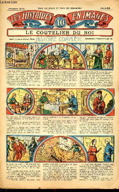 Histoires en images - n 212 - 15 mars 1925 - Le coutelier du roi par J. De Nauseroy