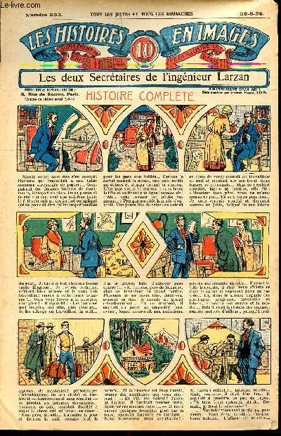 Histoires en images - n 233 - 28 mai 1925 - Les deux secrtaires de l'ingnieur Larzan par H. Steimer