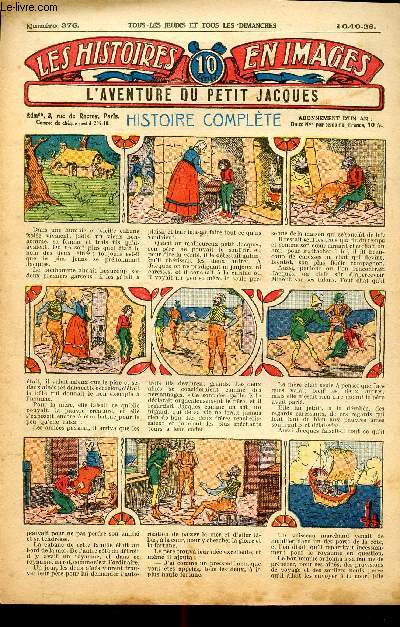 Histoires en images - n 376 - 10 octobre 1926 - L'aventure du petit Jacques par Zep