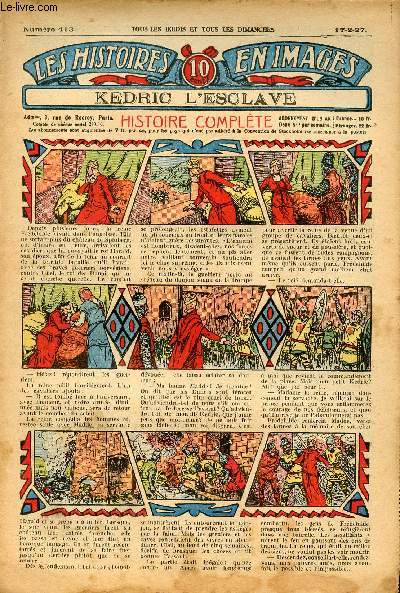 Histoires en images - n 413 - 17 fvrier 1927 - Kdric l'esclave