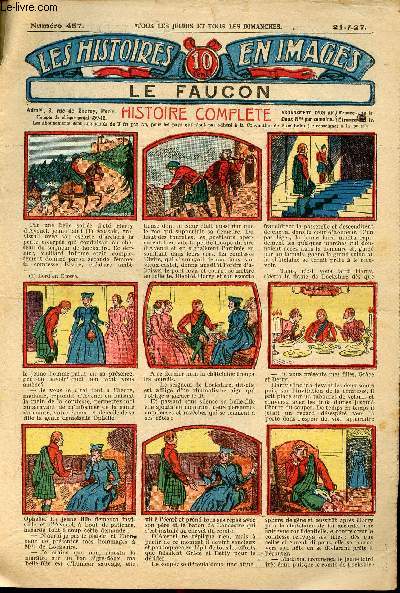 Histoires en images - n 457 - 21 juillet 1927 - Le faucon par Rgine Vran
