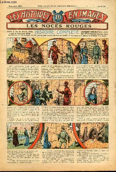 Histoires en images - n 550 - 10 juin 1928 - Les noces rouges
