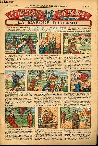Histoires en images - n 644 - 5 mai 1929 -La marque d'infamie par Eck-Bouillier