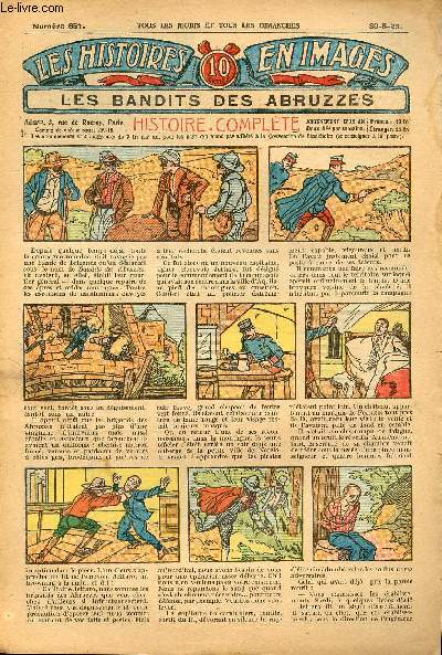 Histoires en images - n 651 - 30 mai 1929 - Les bandits des abruzzes par V. Graud