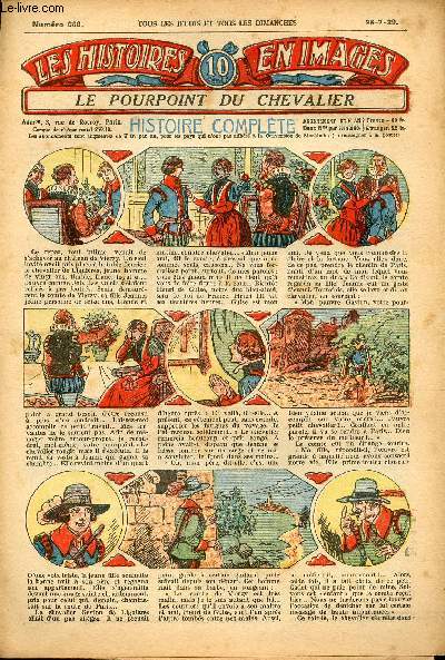 Histoires en images - n 668 - 28 juillet 1929 - Le Pourpint du chevalier