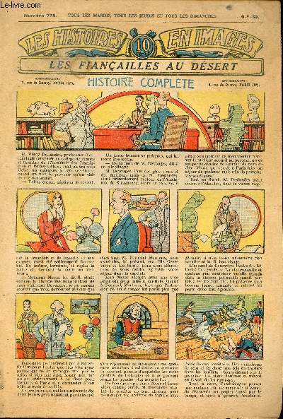 Histoires en images - n 778 - 6 mai 1930 - Les fianailles au dsert par Eck-Bouillier