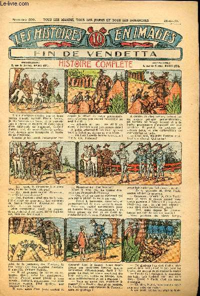 Histoires en images - n 800 - 26 juin 1930 - Fin de vendetta par Jo Valle