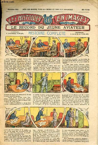Histoires en images - n 852 - 26 octobre 1930 - Le record du jeune aviateur par Rgine Vran