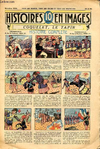 Histoires en images - n 1114 - 28 juin 1932 - Coquelet, le tapin par Jo Valle