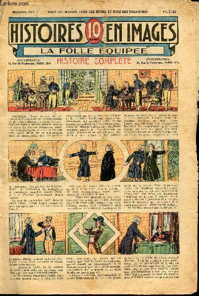 Histoires en images - n 1121 - 14 juillet 1932 - La folle quipe par J. de Nauzeroy
