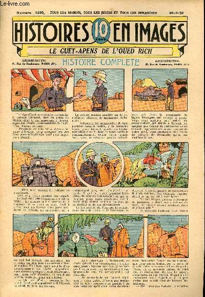 Histoires en images - n 1230 - 26 mars 1933 - Le guet-Apens de l'Oued Rich par V. Graud