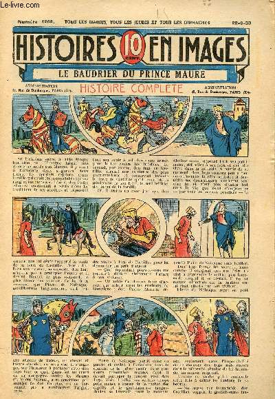 Histoires en images - n 1268 - 22 juin 1933 - La baudrier du Prince Maure par Rgine Vran
