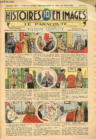 Histoires en images - n 1297 - 29 aot 1933 - Le parachute