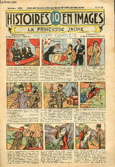 Histoires en images - n 1483 - 6 novembre 1934 - La princesse jaune par V. Graud