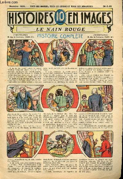 Histoires en images - n 1531 - 26 fvrier 1935 - Le nain rouge par Paul Roseland