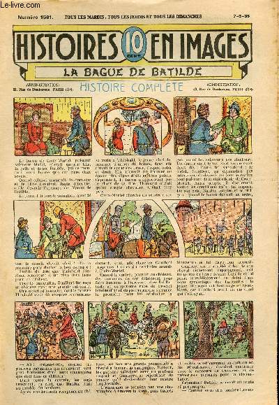 Histoires en images - n 1561 - 7 mai 1935 - La bague de Batilde