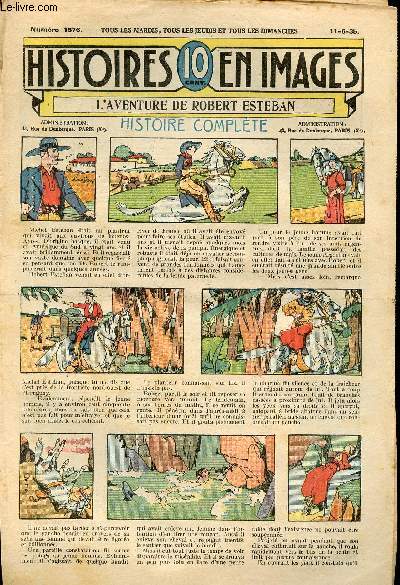 Histoires en images - n 1576 - 11 juin 1935 - L'aventure de Robert Esteban par Guy d'Amen