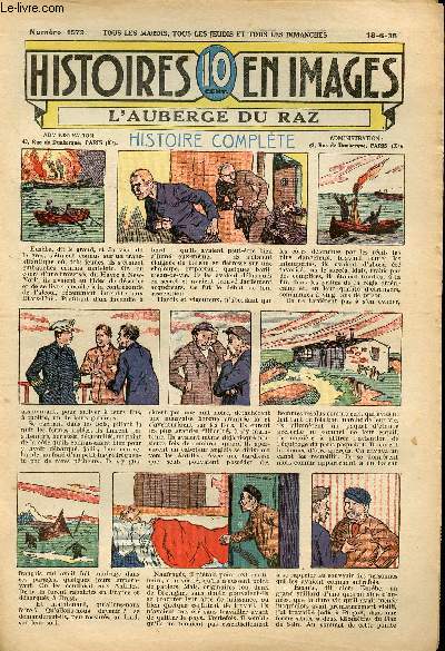 Histoires en images - n 1579 - 18 juin 1935 - L'auberge du Raz par V. Graud