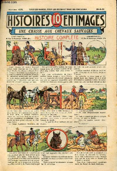 Histoires en images - n 1580 - 20 juin 1935 - Une chasse aux chevaux sauvages par Guy d'Amen