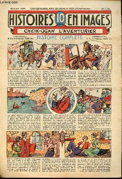 Histoires en images - n 1581 - 23 juin 1935 - Cheik-Ogan, l'aventurier par Pierre Adam