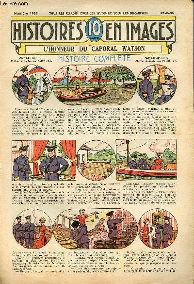 Histoires en images - n 1582 - 25 juin 1935 - L'honneur du Caporal Watson par Eck-Bouillier