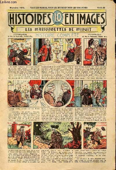 Histoires en images - n 1615 - 10 septembre 1935 - les marionnettes de minuit par H. Steimer