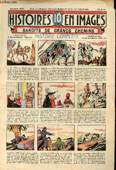 Histoires en images - n 1617 - 15 septembre 1935 - Bandits de grands chemins par Line Deberre