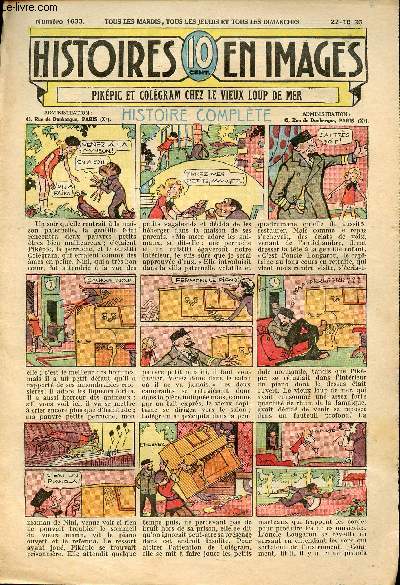 Histoires en images - n 1633 - 22 octobre 1935 - Pikpic et Colgram chez le vieux loup de mer par Ibric