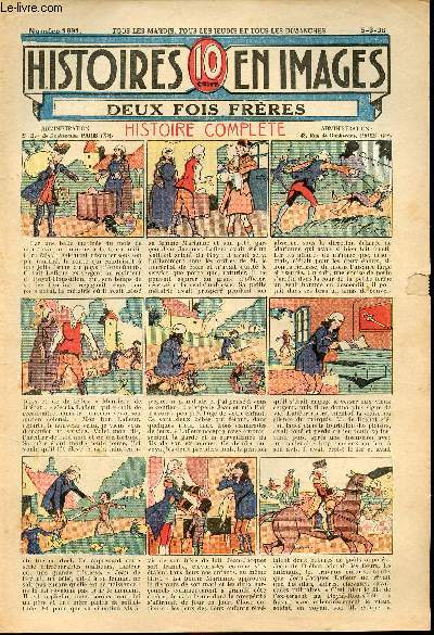 Histoires en images - n 1691 - 5 mars 1936 - Deux fois frres par Ibric