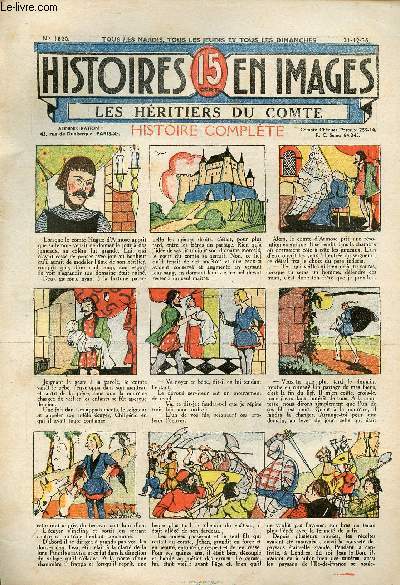 Histoires en images - n 1820 - 31 dcembre 1936 - Les hritiers du Comte par J. Ossip