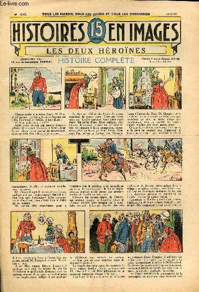 Histoires en images - n 1843 - 23 fvrier 1937 - Les deux hrones par Pierre Adam