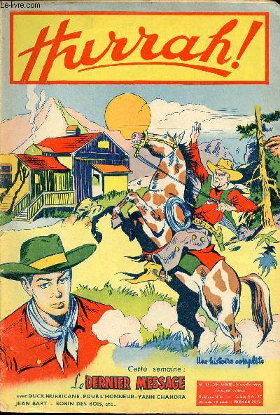 Hurrah ! - nouvelle srie - n 16 - 6 fvrier 1954 - Le dernier message