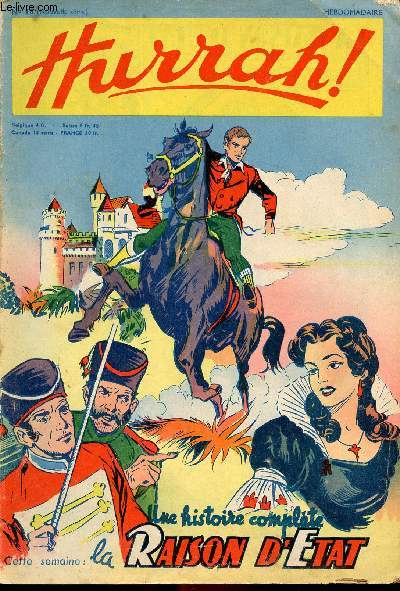 Hurrah ! - nouvelle srie - n 18 - 20 fvrier 1954 - La raison d'tat
