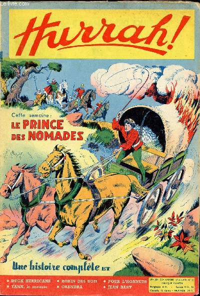 Hurrah ! - nouvelle srie - n 30 - 15 mai 1954 - Le prince des nomades