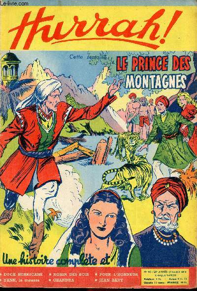 Hurrah ! - nouvelle srie - n 46 - 4 septembre 1954 - Le prince des montagnes