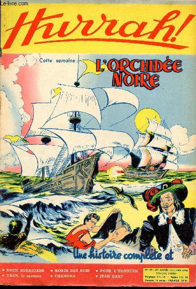 Hurrah ! - nouvelle srie - n 50 - 2 octobre 1954 - L'orchide noire