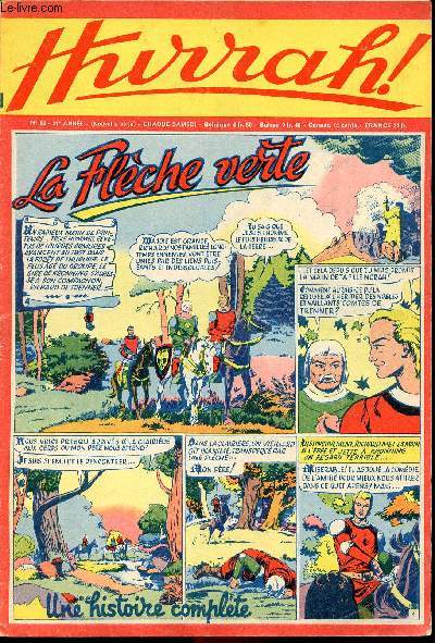 Hurrah ! - nouvelle srie - n 68 - 5 fvrier 1955 - La flche verte