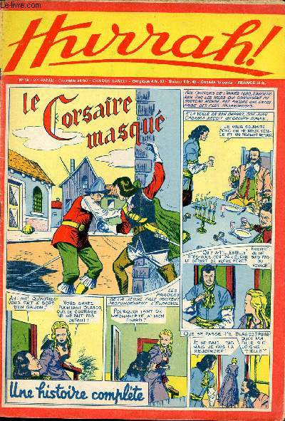 Hurrah ! - nouvelle srie - n 70 - 19 fvrier 1955 - Le corsaire masqu