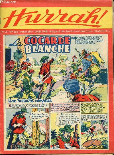 Hurrah ! - nouvelle srie - n 78 - 16 avril 1955 - La cocarde blanche