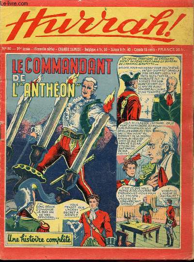 Hurrah ! - nouvelle srie - n 80 - 30 avril 1955 - Le commandant de l'Anthon