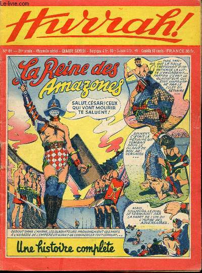 Hurrah ! - nouvelle srie - n 81 - 7 mai 1955 - La reine des Amazones