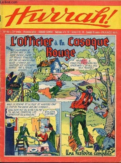 Hurrah ! - nouvelle srie - n 82 - 14 mai 1955 - L'officier  la casaque rouge