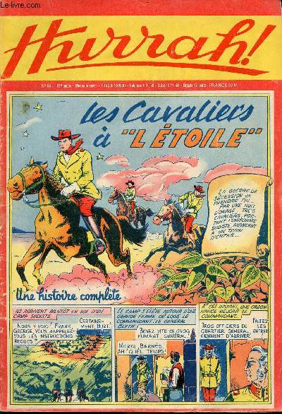 Hurrah ! - nouvelle srie - n 84 - 28 mai 1955 - Les cavaliers  l'Etoile