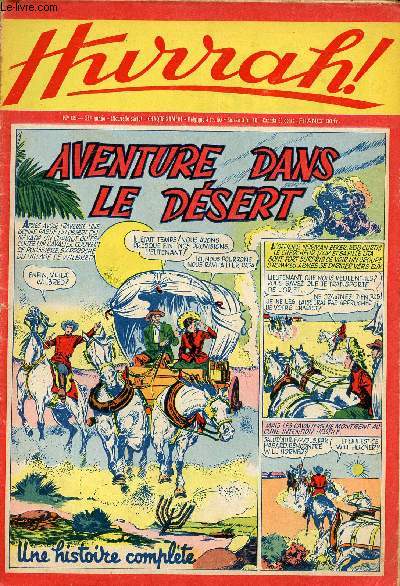 Hurrah ! - nouvelle srie - n 85 - 4 juin 1955 - Aventure dans le dsert