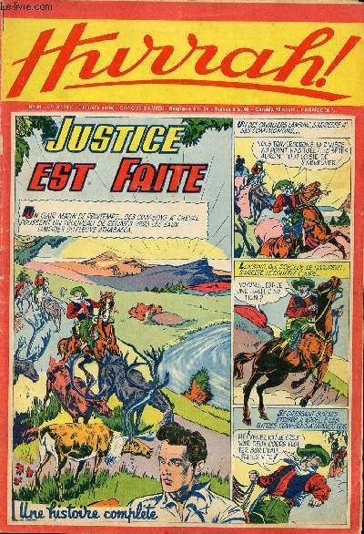 Hurrah ! - nouvelle srie - n 91 - 16 juillet 1955 - Justice est faite
