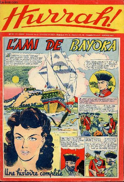 Hurrah ! - nouvelle srie - n 94 - 6 aot 1955 - L'ami de Bayoka