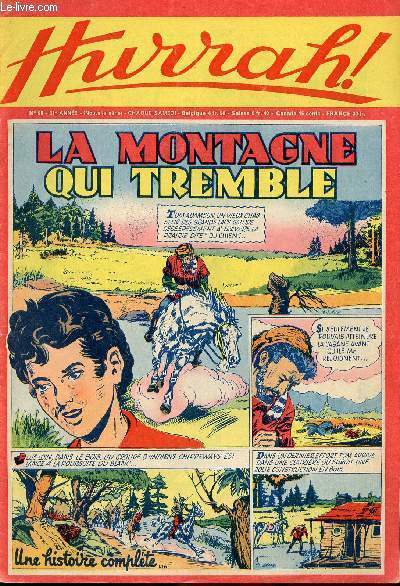 Hurrah ! - nouvelle srie - n 96 - 20 aot 1955 - La montagne qui tremble