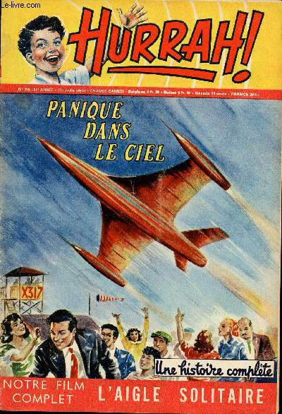 Hurrah ! - nouvelle srie - n 111 - 3 dcembre 1955 - Panique dans le ciel - L'aigle solitaire